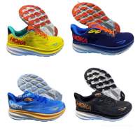 Hoka Clifton 9 Wide (Size40-45) Black Yellow Navy รองเท้าวิ่งผู้หญิง รองเท้าวิ่งผู้ชาย