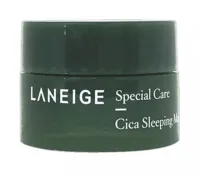 ของแท้100% มั่นใจได้ค่ะ Laneige cica sleeping mask (สีเขียว) 10ml ขนาดทดลอง สลีปปิ้งมาส์ก ลาเนจ ซิก้า บำรุง ปลอบประโลมผิวเป็นสิว