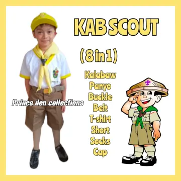 Green White And Yellow Unisex Kids Scout Uniform, For School, Size