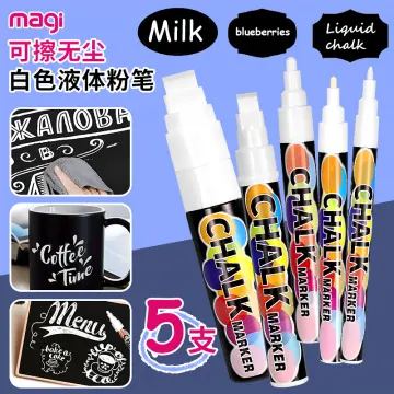 1PC White Liquid Chalk Marker Pen Used On Glass Windows Chalkboard Erasable  Blackboard Pen Liquid Ink