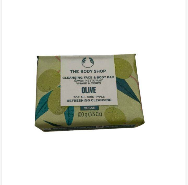 The body shop Olive Cleansing Face & Body Bar 100g Lazada.co.th