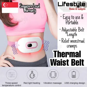 Pain Relief Hot Compress Vibration Waist Massage Belt Infrared