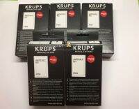 KRUS 2ซอง ผงล้างขจัดคราบตะกรัน ผงล้างตะกรันเครื่องชงกาแฟ KRUPS Anticalc Kit  Krups F054 Anticalc Kit Descaler for Coffee Espresso Machine F054 1 กล่องมี 2 ซอง