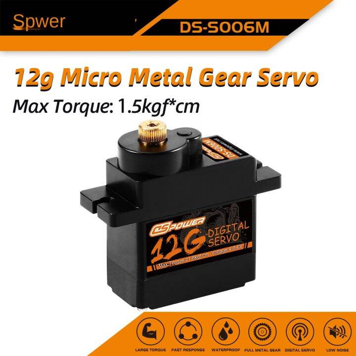 DSpower SG90 MG90S 9g 12g Mini Micro Servo Motor Metal gear Servo for