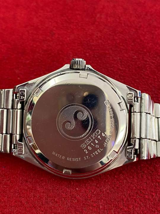 seiko-quartz-silver-wave-ตัวเรือนสแตนเลส-นาฬิกาผู้ชาย-มือสองของแท้