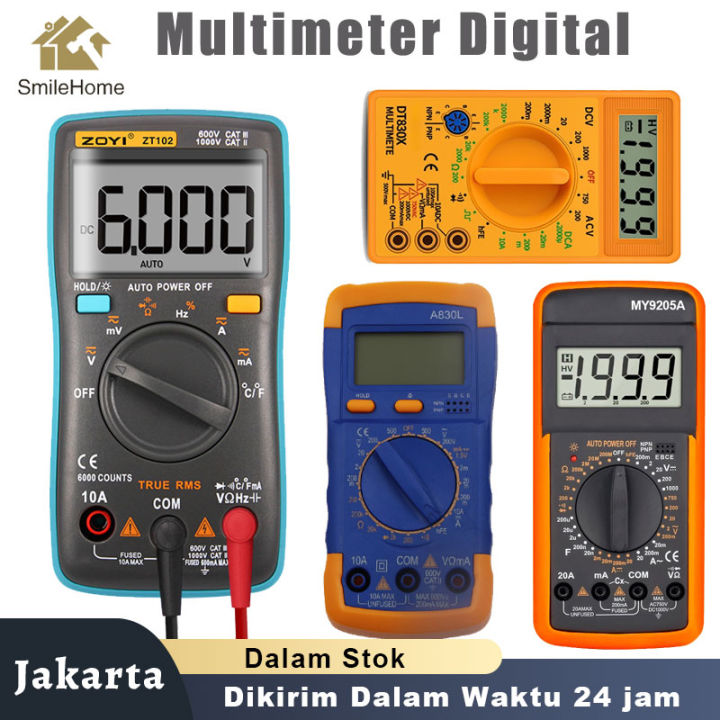 Multimeter Digital LCD Digital Multimeter Voltmeter Ammeter Ohmmeter ...