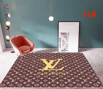 Lv luxury brand 92 area rug carpet living room and bedroom mat