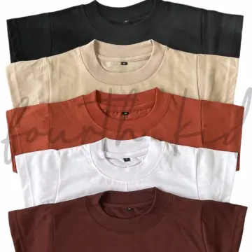 NoBrand Drop Shoulder Tee Quality Plain Heavy Weight Shirt