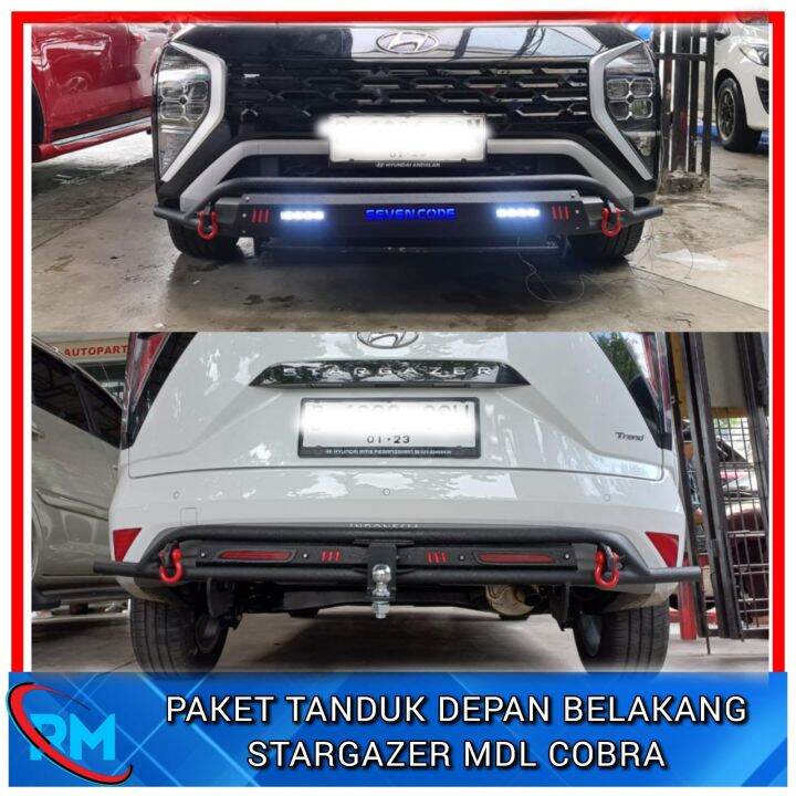 Paket Tanduk Depan Belakang Stargazer Cobra Besi Sevencode Bumper Depan ...