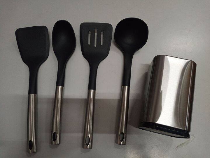 4 Pieces Nylon Kitchen Tool Set With Holder (Metro) Lazada PH