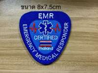 อาร์มปัก EMR แบบเย็บติด ขนาด8x7.5cm