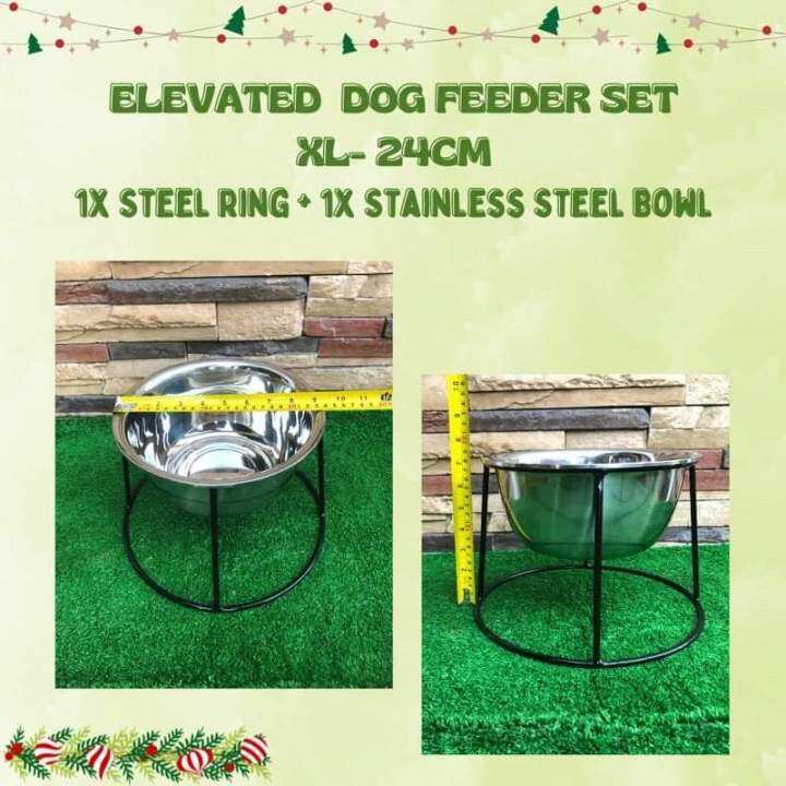 (XL) ELEVATED DOG FEEDER 24CM Lazada PH