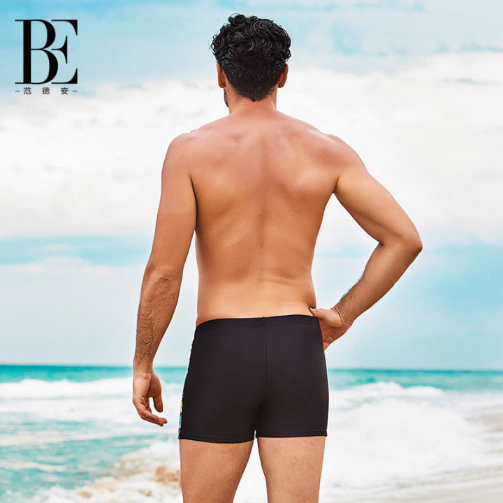 be-กางเกงว่ายน้ำบ็อกเซอร์สำหรับผู้ชายกันแดดป้องกันคลอรีนระบายอากาศได้ดีเนื้อผ้ายืดหยุ่นสูง