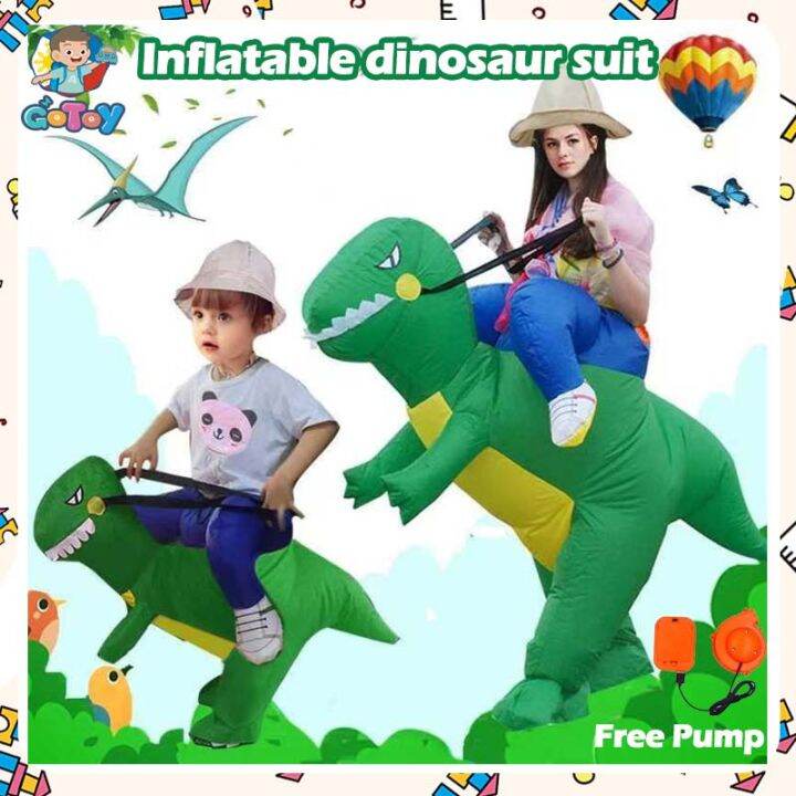 -COD-Inflatable Dinosaur suit ET Alien Funny Party Dress Halloween ...