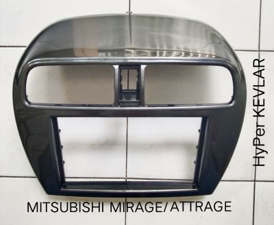 หน้ากากวิทยุ MITSUBISHI MIRAGE ATTRAGE(KEVLAR HyPer)ปี2010-2022 สำหรับเปลี่ยน เครื่องเล่น 2DIN7