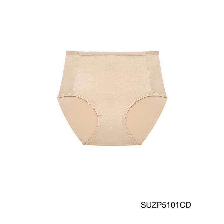 sabina-กางเกงชั้นใน-ทรง-high-waist-เอวสูง-รุ่น-panty-zone-รหัส-suzp5101-สีเนื้อเข้ม-และ-ดำ