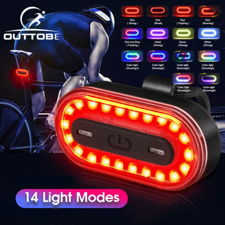 rechargeable led bike tail lamp