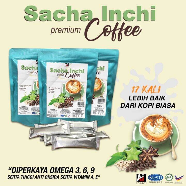 💯ORIGINAL HQ ☕️ Kopi sacha Inchi premium (1 beg 15 sachet) | Lazada