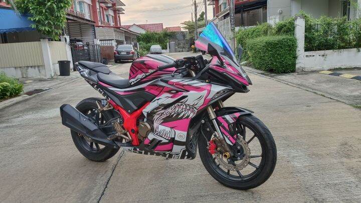 สติ๊กเกอร์รอบคัน GPX GR200R ลาย ฉลามชมพู | Lazada.co.th