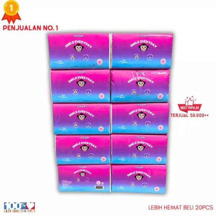 Tissue Tita Soft 180 Sheet 2 Ply Tisu Wajah Murah | Lazada Indonesia