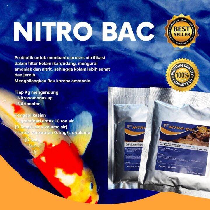 Nitro Bac Probiotic Nitrobacter Nitrosomonas Pengurai Amoniak Kotoran