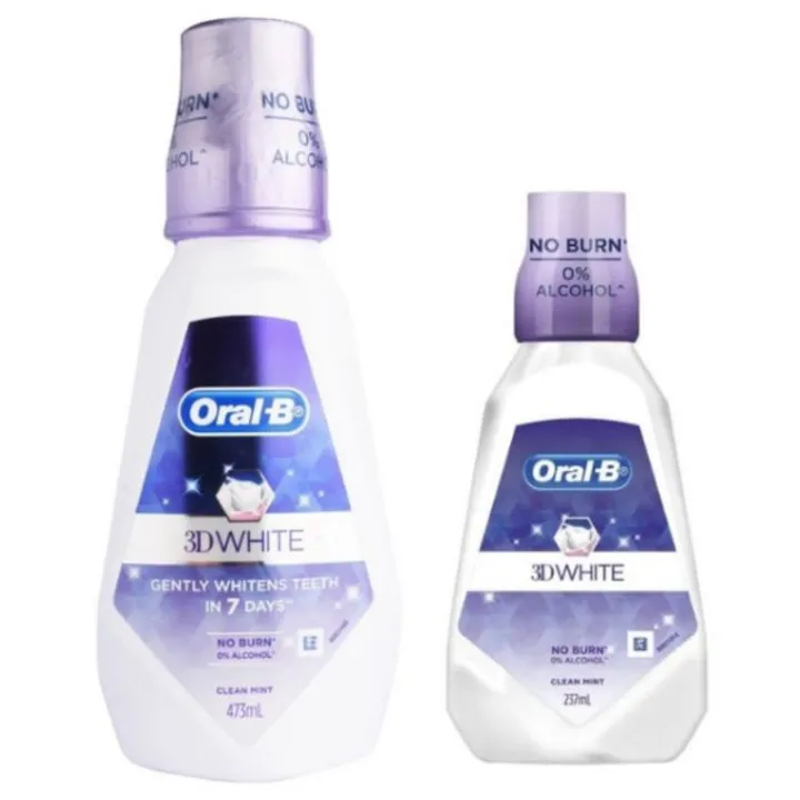 Oral B Rinse 3D White Mouthwash 237ml & 437ml | Lazada PH