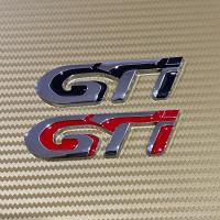 โลโก้  GTi งานโลหะ ขนาด* 2.5 x 8.5 cm ราคาต่อชิ้น