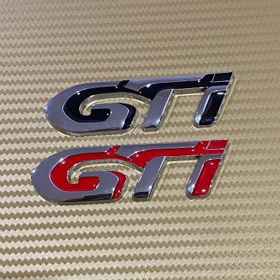 โลโก้  GTi งานโลหะ ขนาด* 2.5 x 8.5 cm ราคาต่อชิ้น