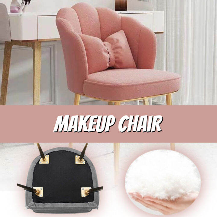 Nordic Chair Modern Design Monoblock Chair HighGrade Leather Pink