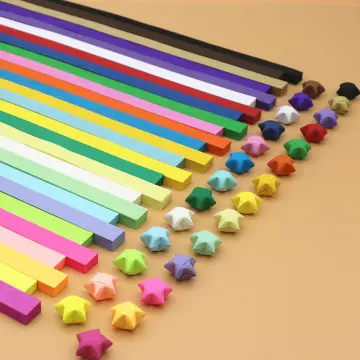 Origami Star Paper Strips, Lucky Star Paper
