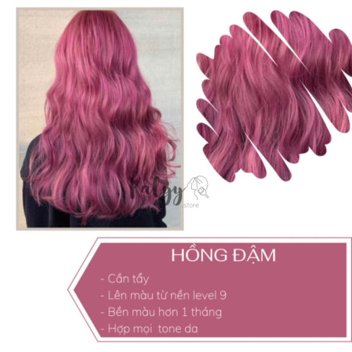 Nếu bạn đang tìm kiếm một phong cách táo bạo, đầy cá tính thì hãy xem hình ảnh về nhuộm tóc hồng đậm này. Được yêu thích bởi nhiều người trẻ, màu tóc này sẽ giúp bạn nổi bật hơn trong bất kỳ bữa tiệc hay sự kiện nào.