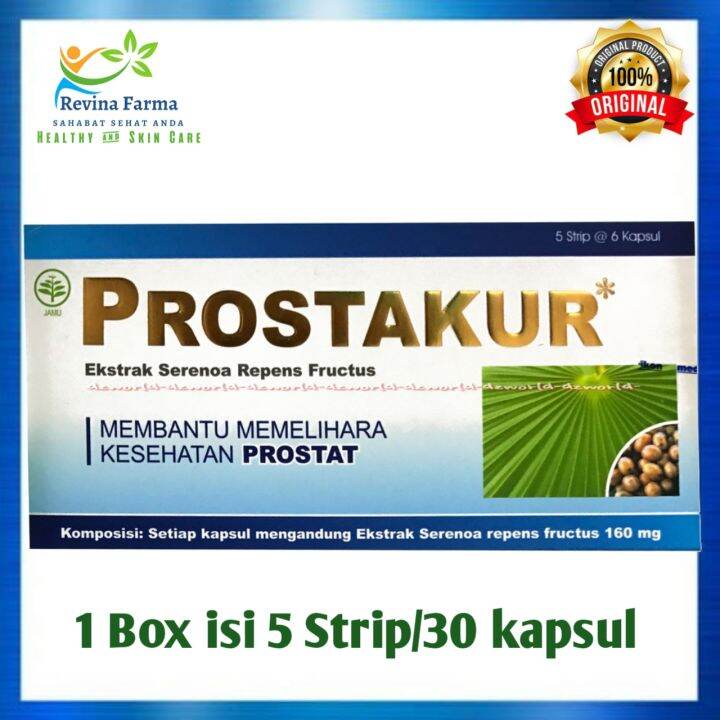 Prostakur 1 Box Isi 30 Kapsul Obat Herbal Untuk Prostat 100 Produk Original Lazada Indonesia 5444