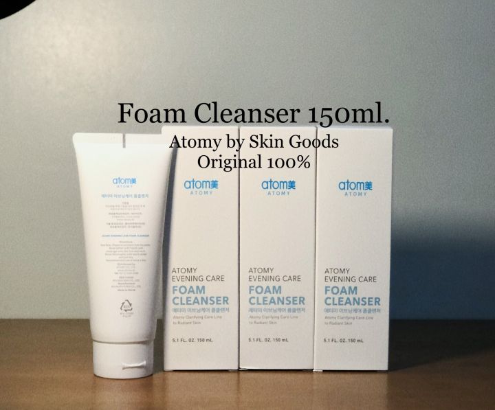 atomy-foam-cleanser-150ml-อะโทมี่-โฟมล้างหน้า-ฟองละเอียดนุ่ม-ช่วยขจัดสิ่งสกปรกบนใบหน้าและรูขุมขนอย่างล้ำลึก-สูตรอ่อนโยนใช้ได้กับทุกสภาพผิว-ผลิตภัณฑ์นำเข้าจากประเทศเกาหลี