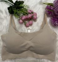 sport bra ไร้ขอบมีไซส์ s m l XLฟองน้ำหนาฟองน้ำถอดได้