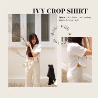 Ivy crop shirt - white