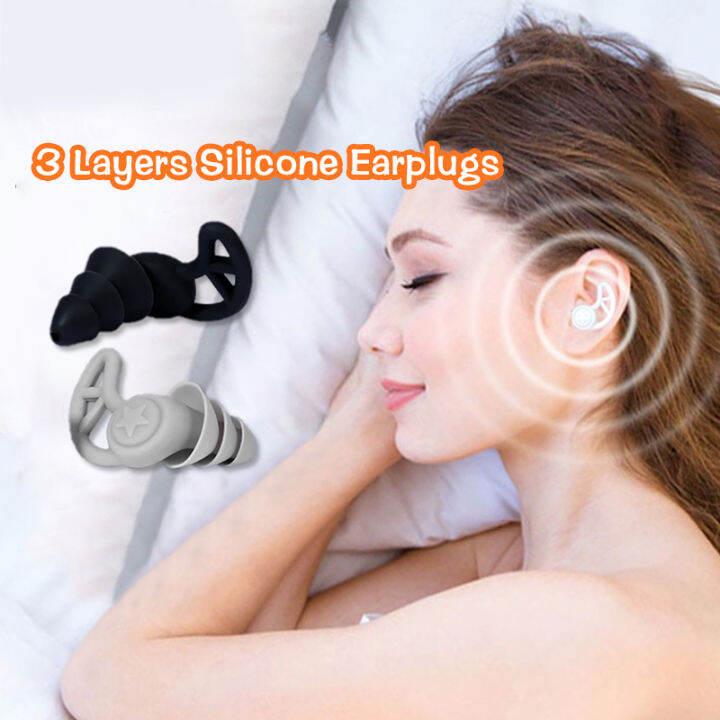 3 Layers Strengthen Noise Reduction Earplugs AntiNoise Ear Plug For