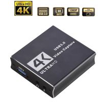 USB 4K 60Hz HDMI Video Capture Card 1080P สำหรับเกมการบันทึกแผ่นที่ถ่ายทอดสดกล่อง USB 3.0 Grabber สำหรับ PS4กล้อง NK-W90