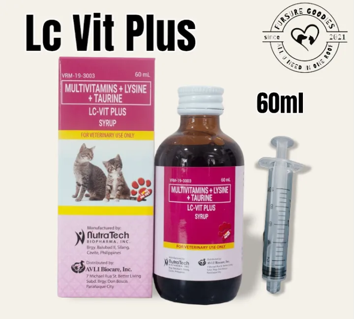 LC Vit Plus Syrup for Cats 60ml Lazada PH