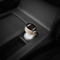 (Z26) Hoco ที่ชาร์จในรถ Car Charger LCD มี 2USB หัวชาร์จโทรศัพท์ในรถ หน้าจอ LCD ดิจิตอลแสดงตัวเลข ชาร์จรถ