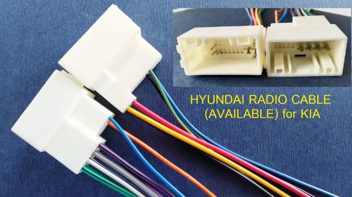 ปลั๊กสายไฟ วิทยุ HYUNDAI สำหรับเปลี่ยนวิทยุใหม่ โดยไม่ตัดสายในรถ