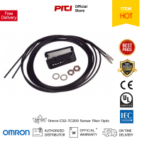 Omron E32-TC200 Sensor Photoelectric Fiber Optic ระยะตรวจจับ 200, 400 มม ชนิด Through-beam. อุปกรณ์ตรวจจับวัตถุออมรอน