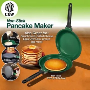 Pancake Maker - Non-Stick Pancake Pan Griddle Grill Pan Mini Crepe Maker  7-Mold Pancakes with Silicone Handle, Black Animal - AliExpress