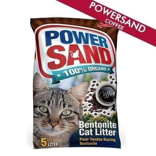 POWER SAND CAT LITTER SAND Coffee 5L bentonite clumping Lazada PH