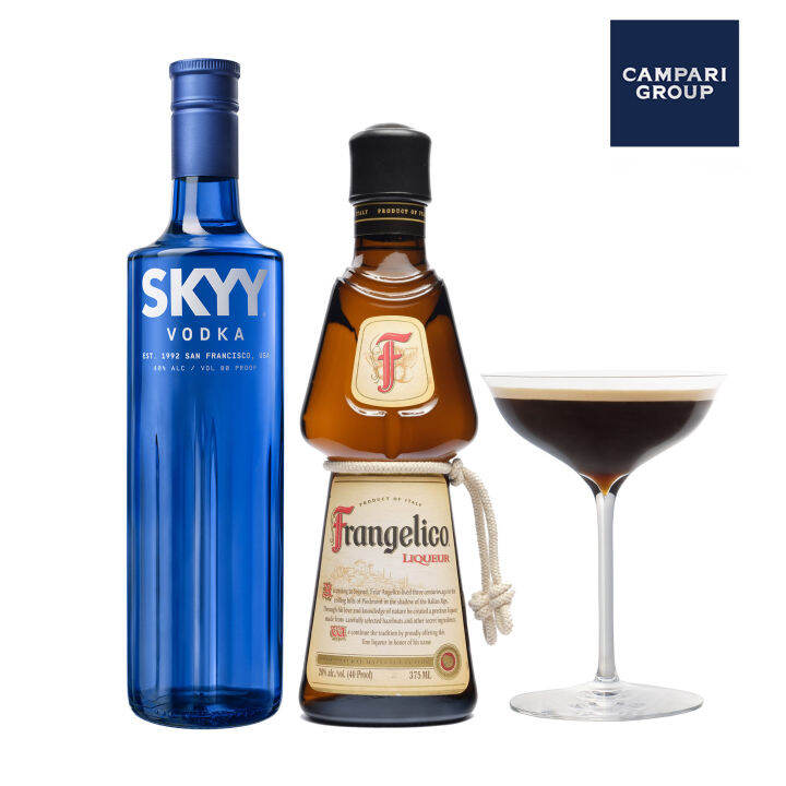 Espresso Martini Bundle SKYY Vodka 700 ml, Frangelico Hazelnut