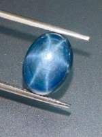 บลูสตาร์แซฟไฟร์ 7.35cts 12x9x5.6mm รูปไข่ พลอยธรรมชาติ 100% Blue star sapphire 7.35cts 12x9x5.6mm oval shape 100% natural gemstone