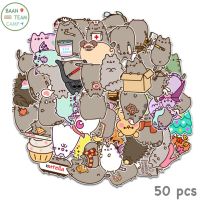 สติ๊กเกอร์ น้องแมวน่ารัก 350 Stickerน้องแมว 50ชิ้น ไม่ซ้ำแบบ ติดแน่น กันน้ำ สำหรับติดตกแต่ง DIY แมวสีเทา น้องน่ารักมาก น้อง แมว น่ารัก cat