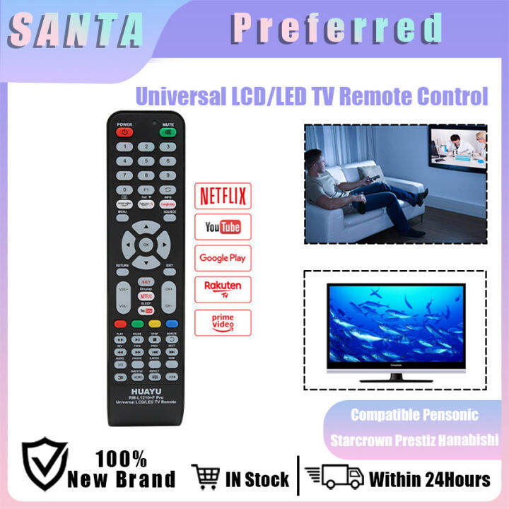 Huayu Universal LCD/LED TV Remote Control Compatible for Pensonic