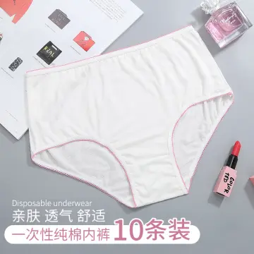 Disposable Underwear, 10 Pieces Womens Disposable Panties 