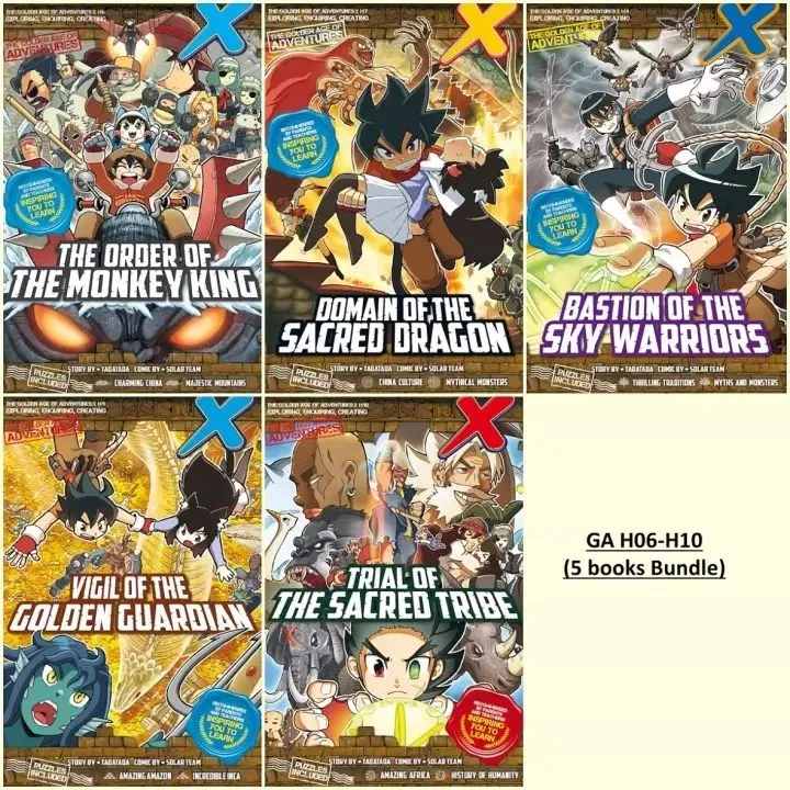 X Venture The Golden Age Of Adventures Ga 06 10 5 Books Bundle English Children Books Comic Book Lazada Singapore