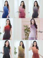 เสื้อพลีทแบบไล่สี ใส่ได้หลายโอกาสสวย หรู ดูแพง ฟรีไซส์